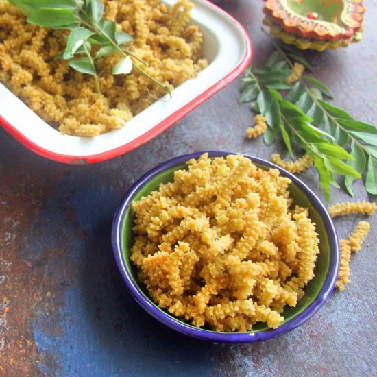 curry leaves butter murukku, Chakli