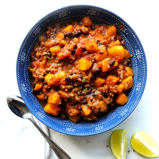 Butternut Squash Black Bean Chili