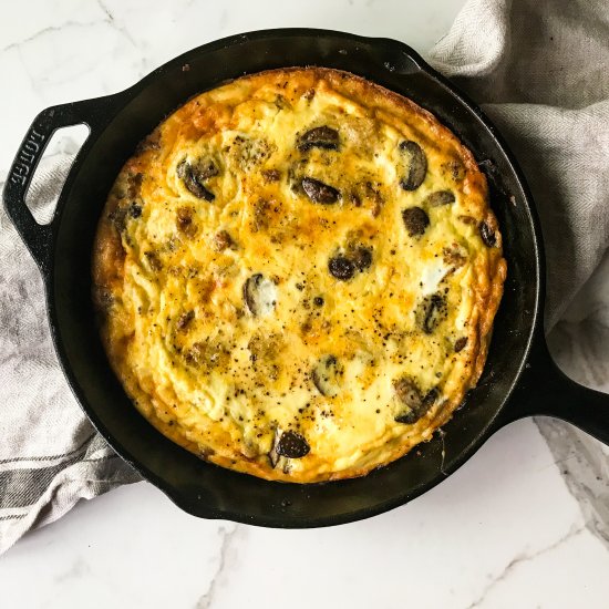 mushroom sausage frittata