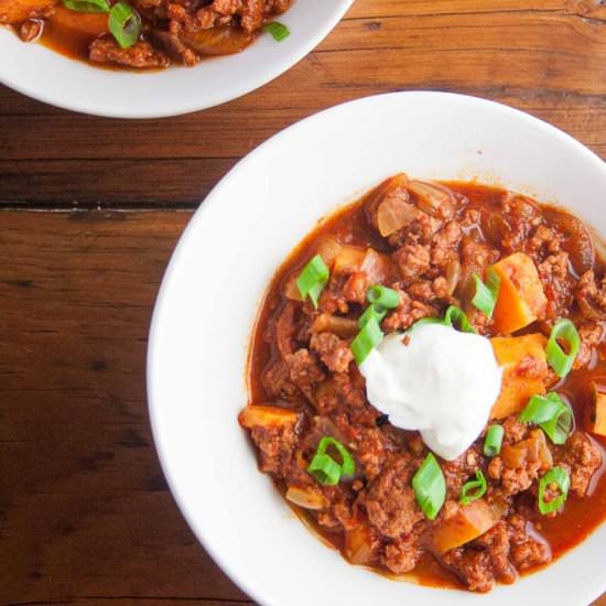 Spicy Korean Chili with Kimchi