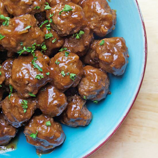 BBQ meatballs