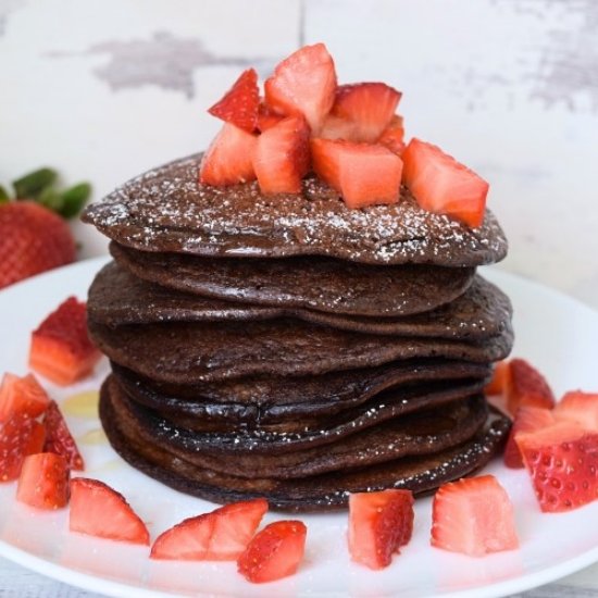 Chocolate pancakes, without flour