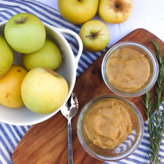 Rosemary and Olive Oil Apple Butter