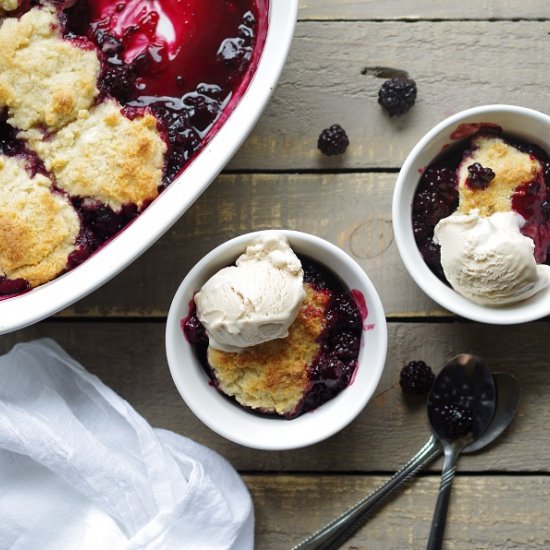 Gluten-Free Blackberry Cobbler