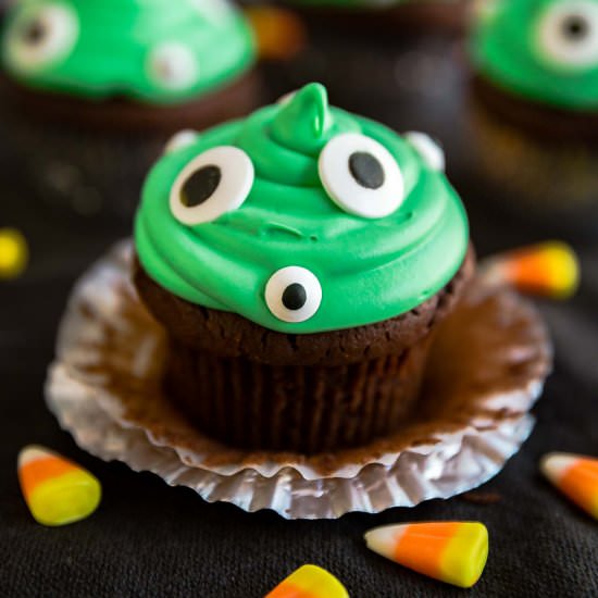 Monster Stuffed Cupcakes