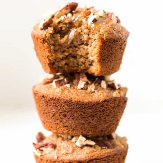 Honey Applesauce Blender Muffins