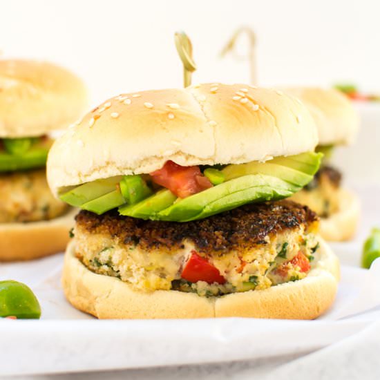 Zucchini Chicken Burgers