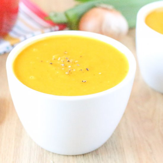 Oven Roasted Kabocha Squash Soup