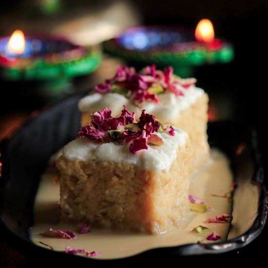 Rasmalai Tres Leches Cake