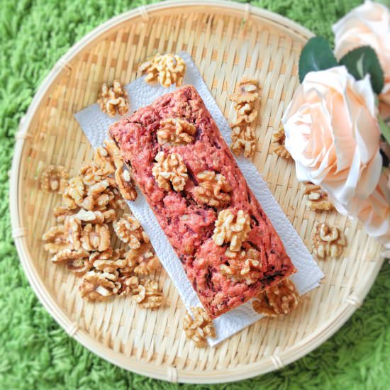 Beetroot Walnut Loaf