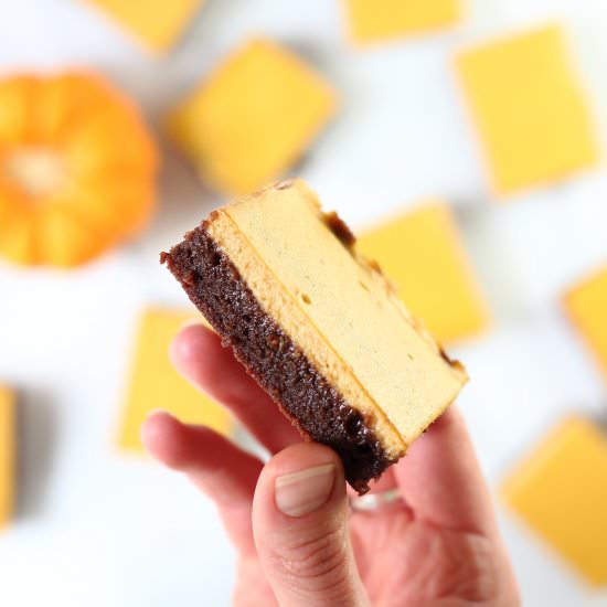 Pumpkin Cheesecake Brownies (GF)