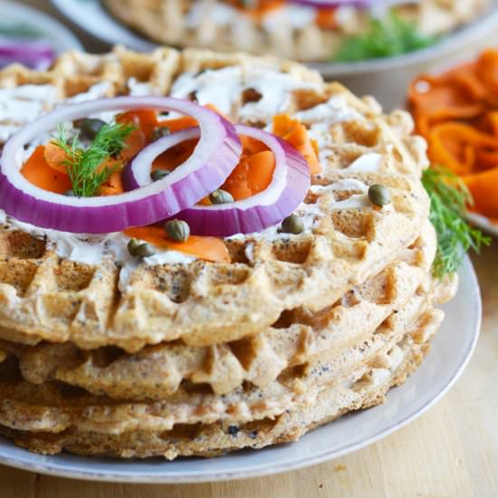 Everything Bagel WAFFLES!