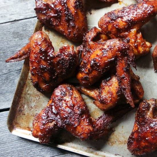 Beer Brined Smoked BBQ Wings