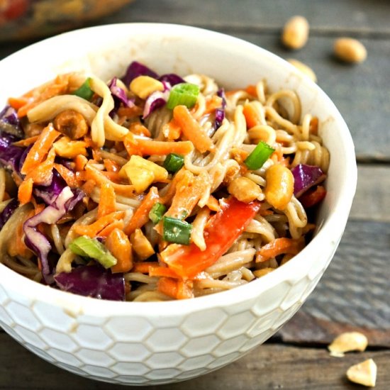 Peanut Ramen Noodle Salad