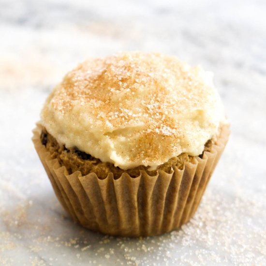 Frosted Cinnamon Raisin Cupcakes