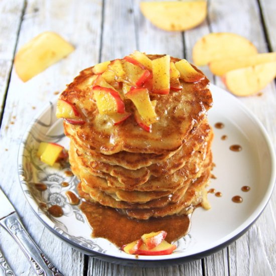 Apple Pancakes with Cinnamon Topping