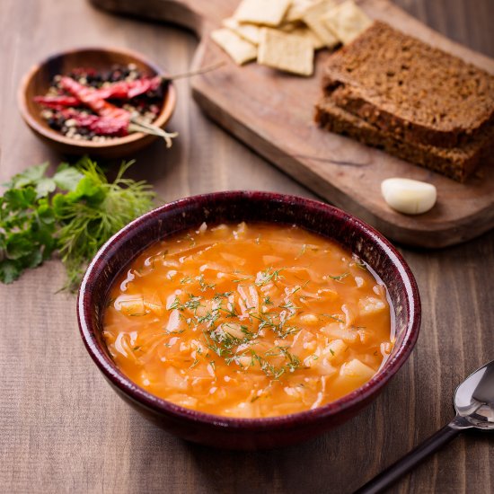 Russian Cabbage Soup, Shchi