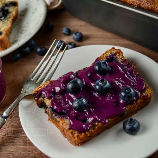 Blueberry Rye Cake & Blueberry Curd