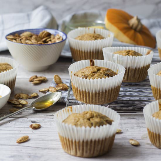 Ginger Spiced Pumpkin Muffins