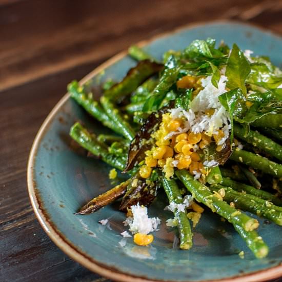 Snake Beans with Coconut