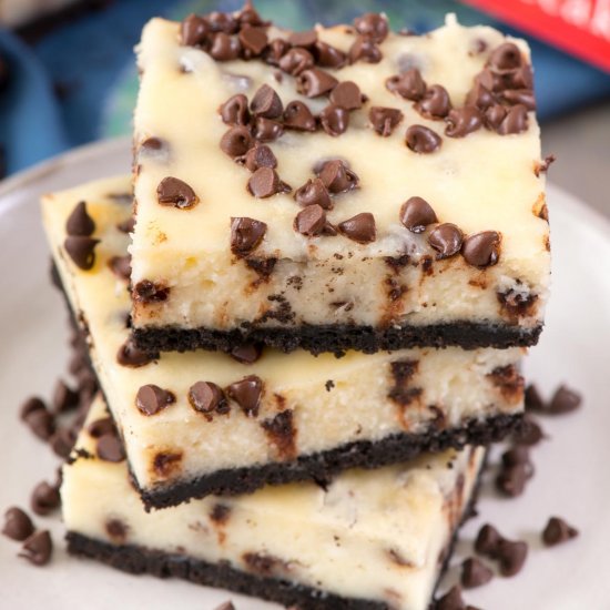 Chocolate Chip Cheesecake Bars