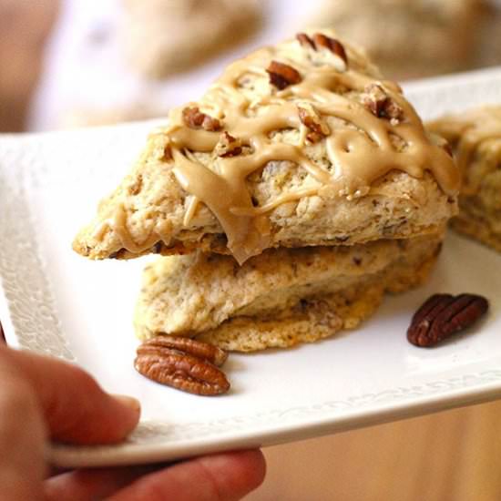 Maple Oat Pecan Scones