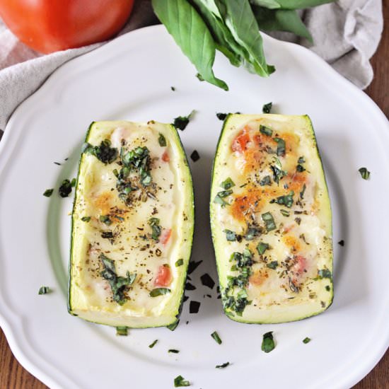 Zucchini Pizza Boats