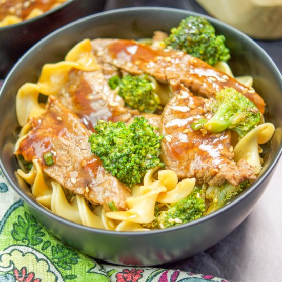 Quick Beef and Broccoli Noodles