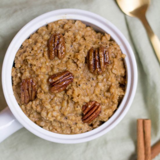 Crockpot Pumpkin Latte Oatmeal