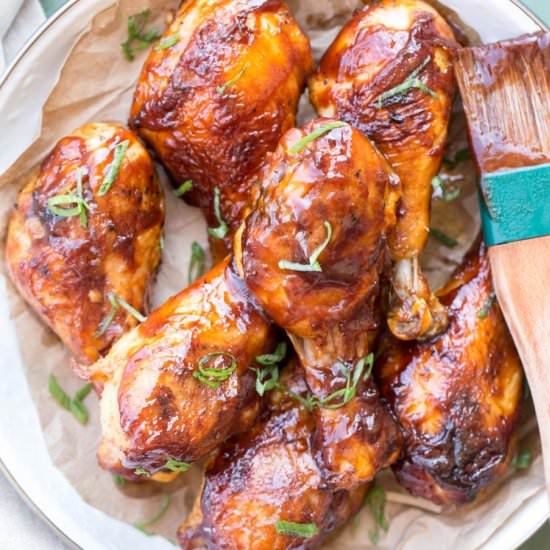 Baked Barbecue Chicken Drumsticks