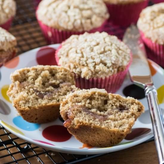 Peanut Butter and Jam Muffins