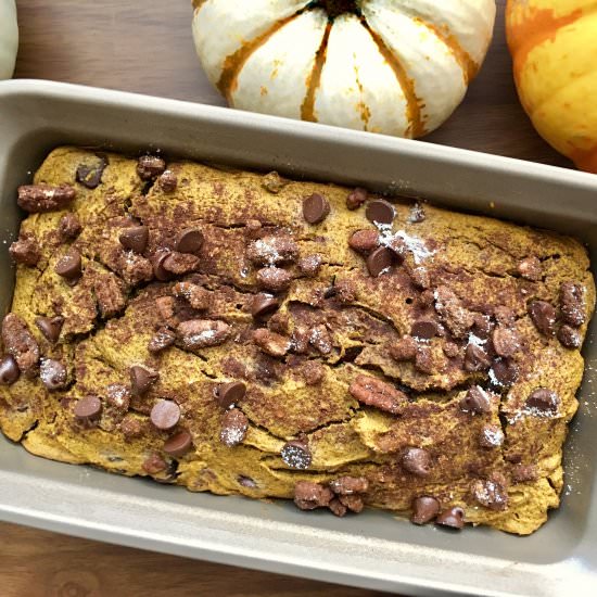 Pecan Chocolate Chip Pumpkin Bread