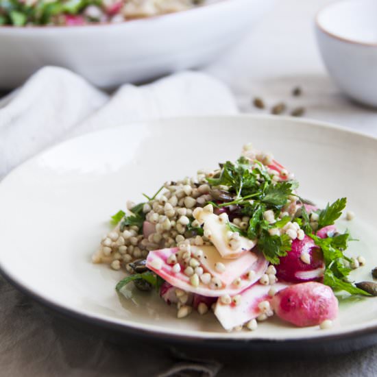 Buckwheat, Radishes and Beets Salad