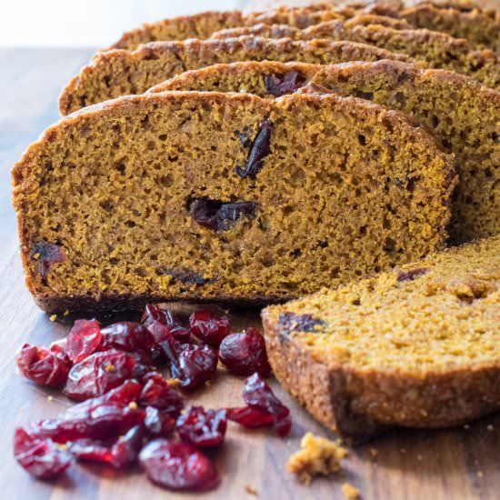 Pumpkin Cranberry Bread