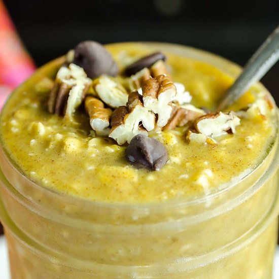 Pumpkin Chocolate Overnight Oats