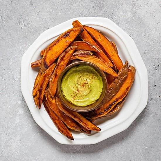 Sweet Potato Wedges with Dip