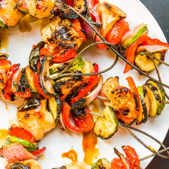 Chicken Lemon Coconut Aminos Kebabs