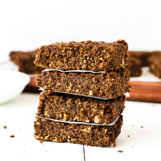 Chewy Chocolate Matcha Energy Bars