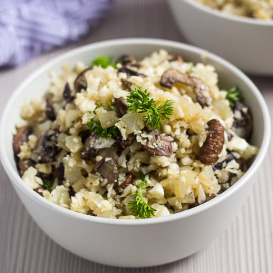 Mushroom Cauliflower Rice