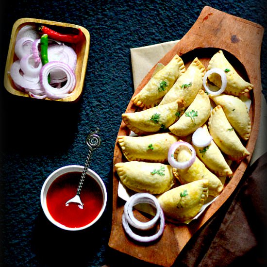 Indian inspired Cornish fish pastie