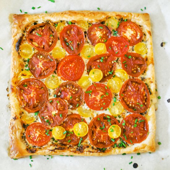 fresh tomato tart