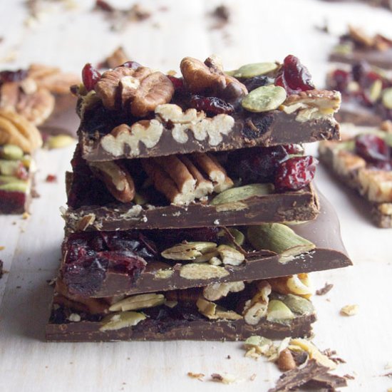 Dark Chocolate Pecan Bark