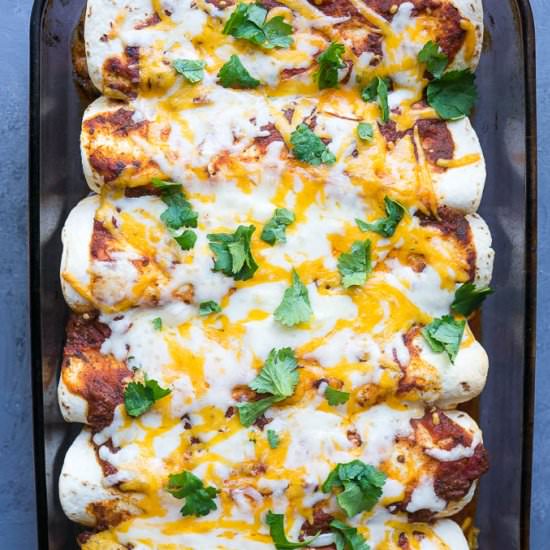 Harvest Veggie & Cheese Enchiladas