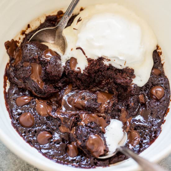 One-Minute Microwave Brownie