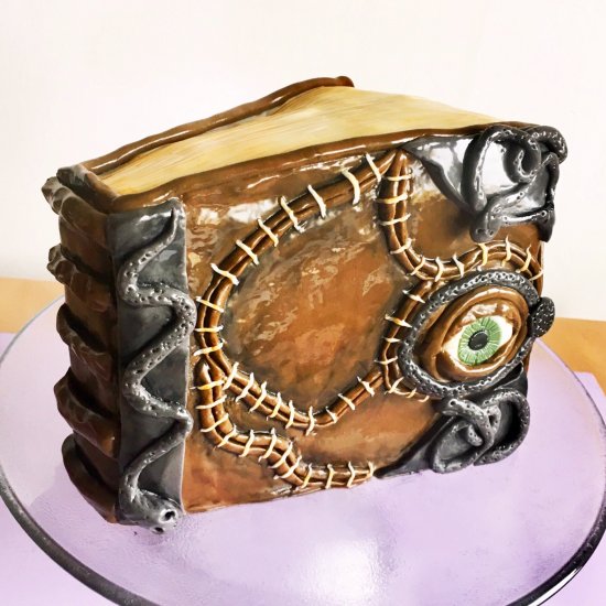 Hocus Pocus Spellbook Cake