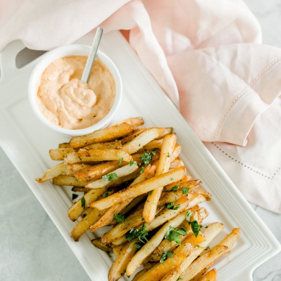 Semi-Homemade Fries + Chipotle Mayo