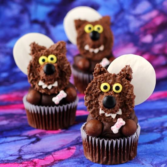 Reese’s Cup Werewolf Cupcakes