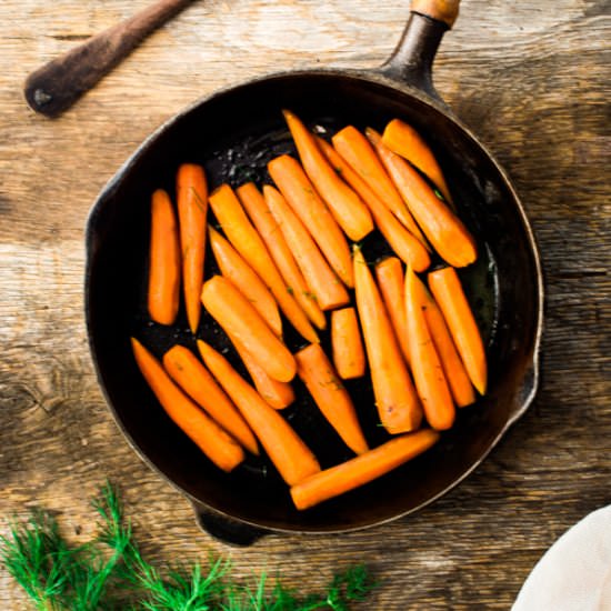 Buttery Apple Cider Vinegar Carrots