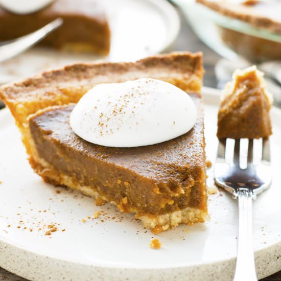 Grain-Free Vegan Pumpkin Pie