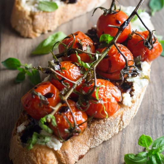 Vine Roasted Tomatoes on Toast